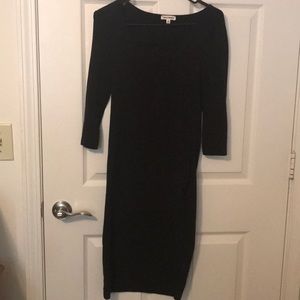 Black Skin Tight Mid-Thigh Dress